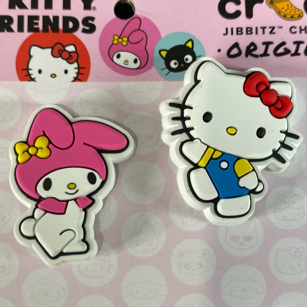 Sanrio My Melody & Hello Kitty Croc Charms (Jibbitz)